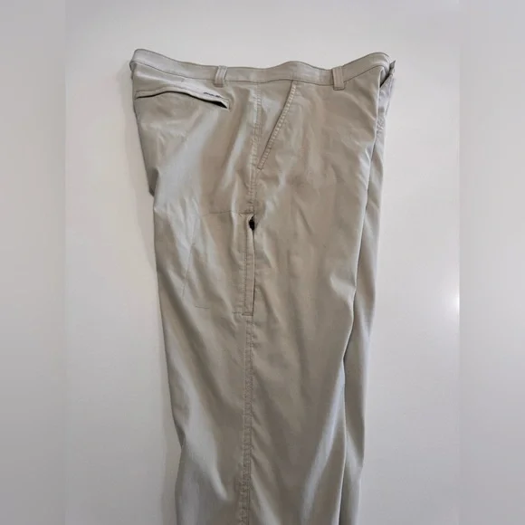 Eddie Bauer Travex Pants Mens 35x32 Horizon Guide Chino Nylon Outdoor Hiking - Picture 3 of 11